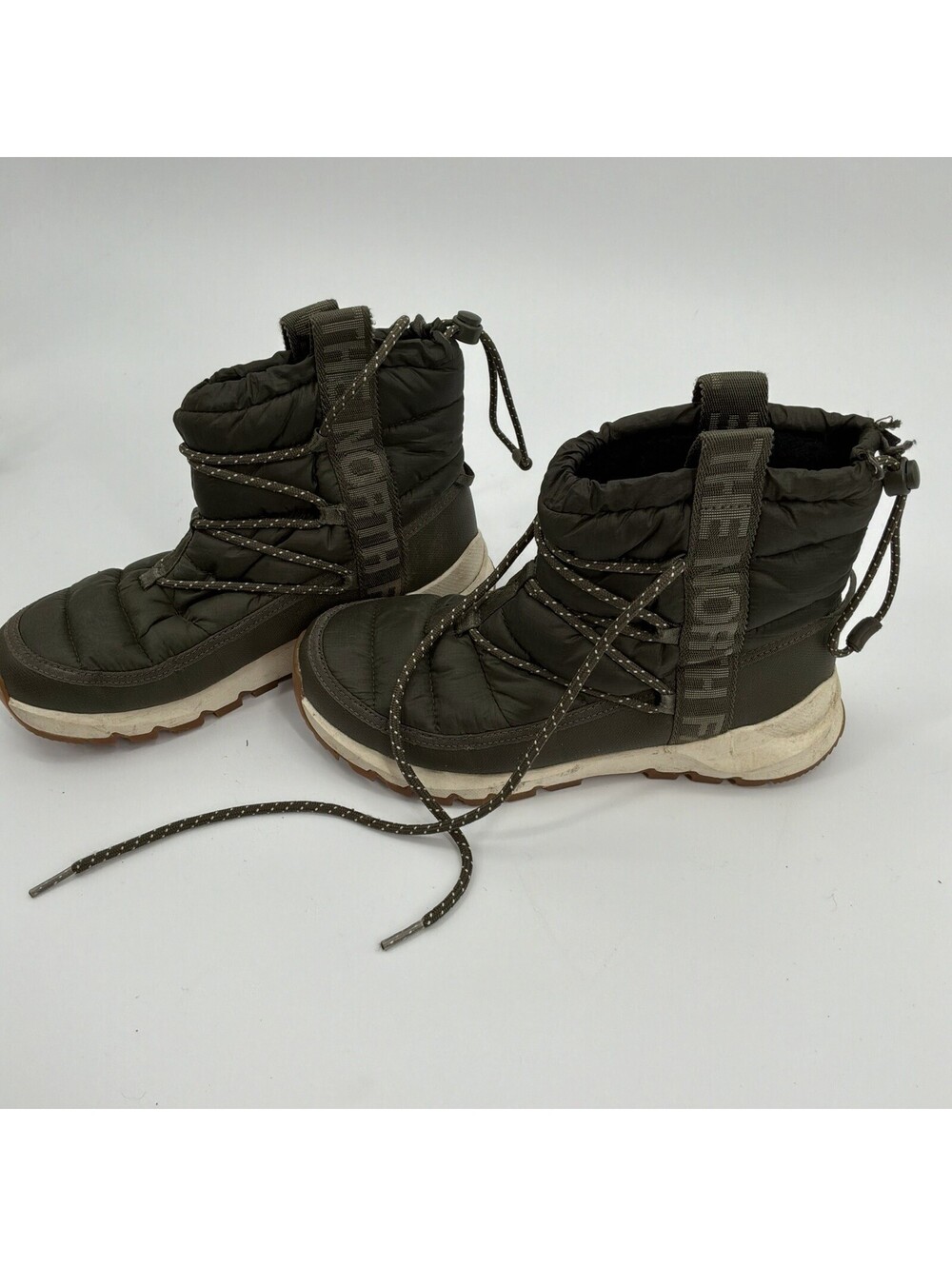 The North Face Green Thermoball Lace-Up Boots Womens Size 7